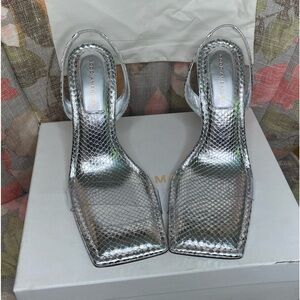 Good American Size 11 Silver Snake Comes With Dust Bag NIB